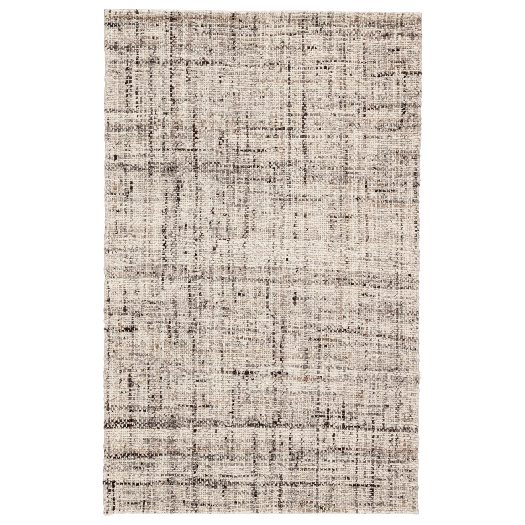 Rugs by Roo | Jaipur Living Season Handmade Solid Gray Ivory Area Rug-RUG141944