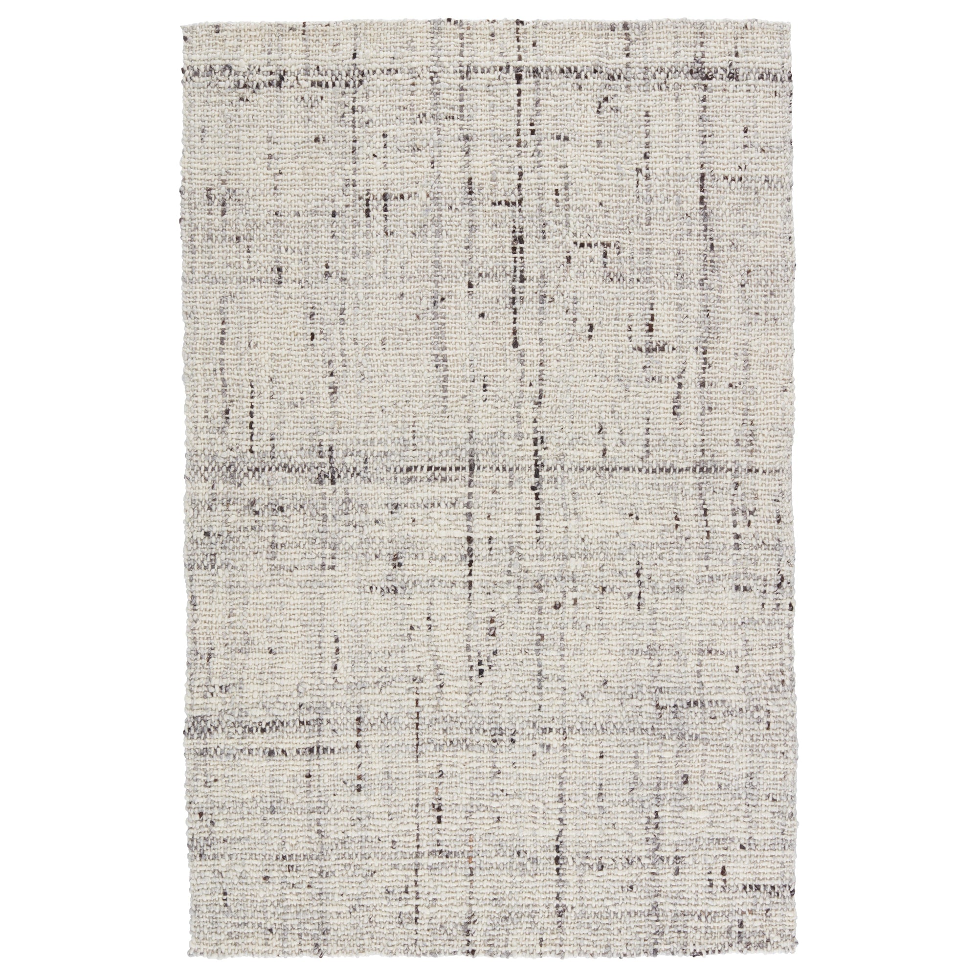 Rugs by Roo | Jaipur Living Season Handmade Solid Ivory Gray Area Rug-RUG149470