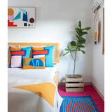 Rugs by Roo | Leah Singh Blah Blah Square Pillow-H17BLA01