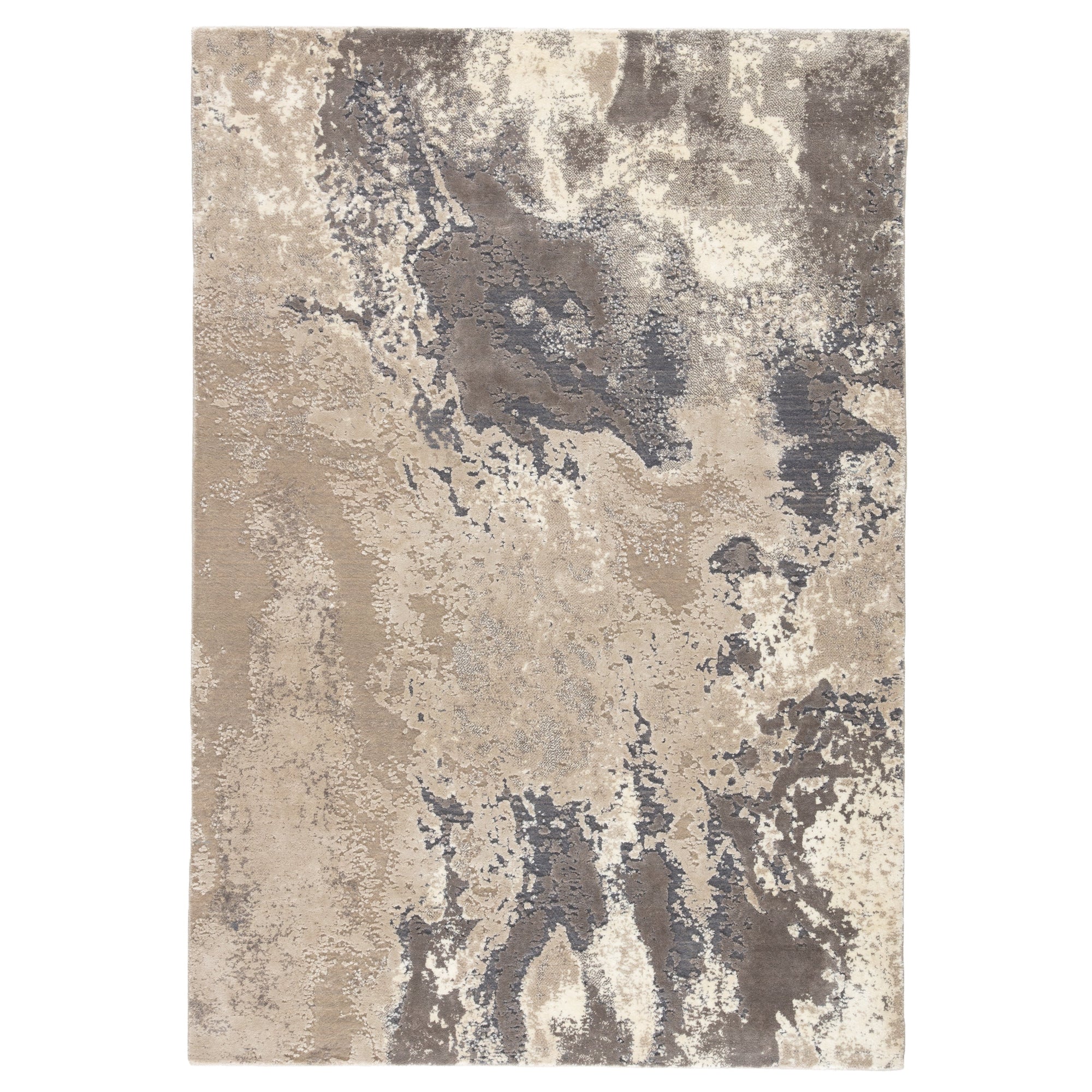 Rugs by Roo | Jaipur Living Aegean Abstract Gray Beige Area Rug-RUG146619
