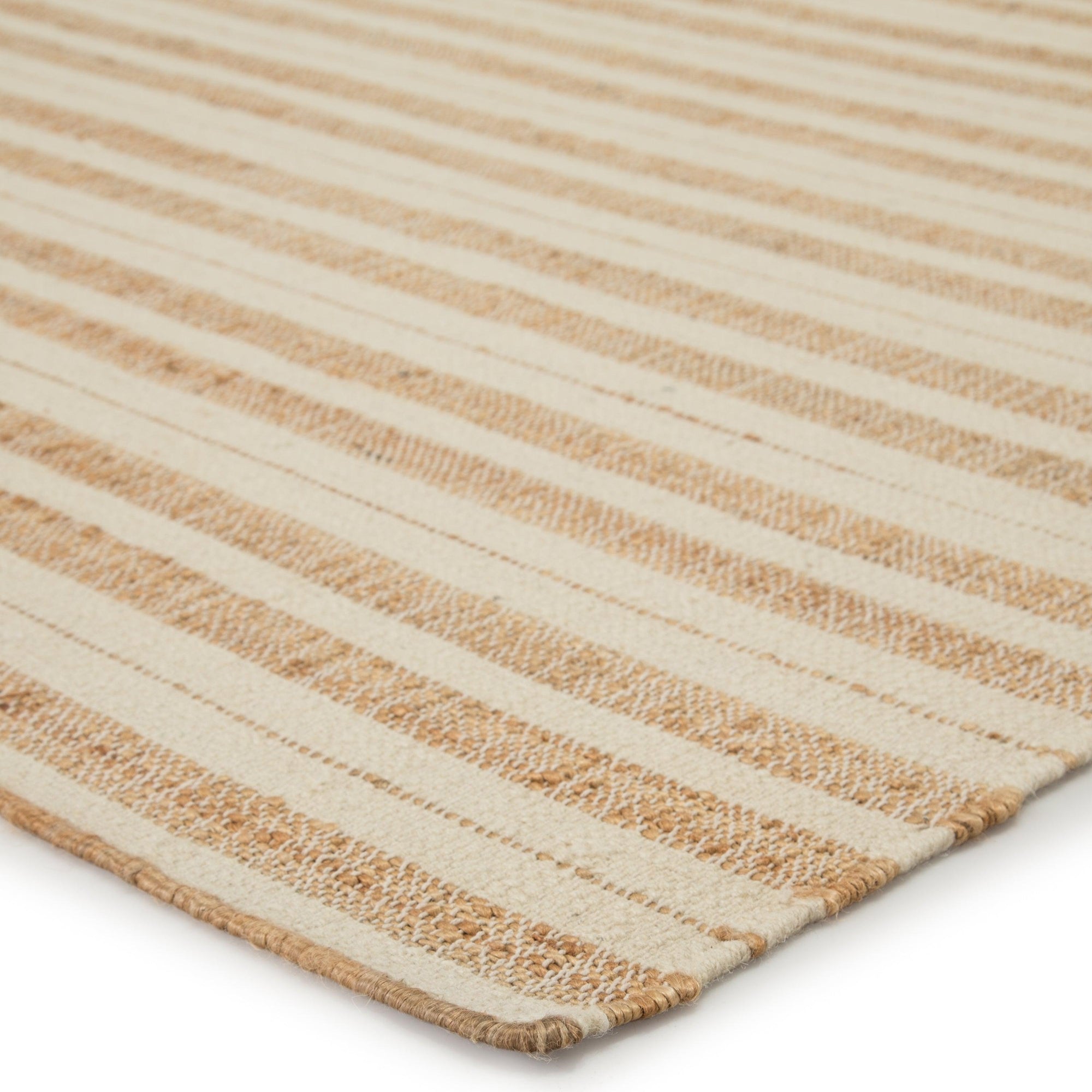 Rugs by Roo | Jaipur Living Rey Natural Striped Tan Ivory Area Rug-RUG146017