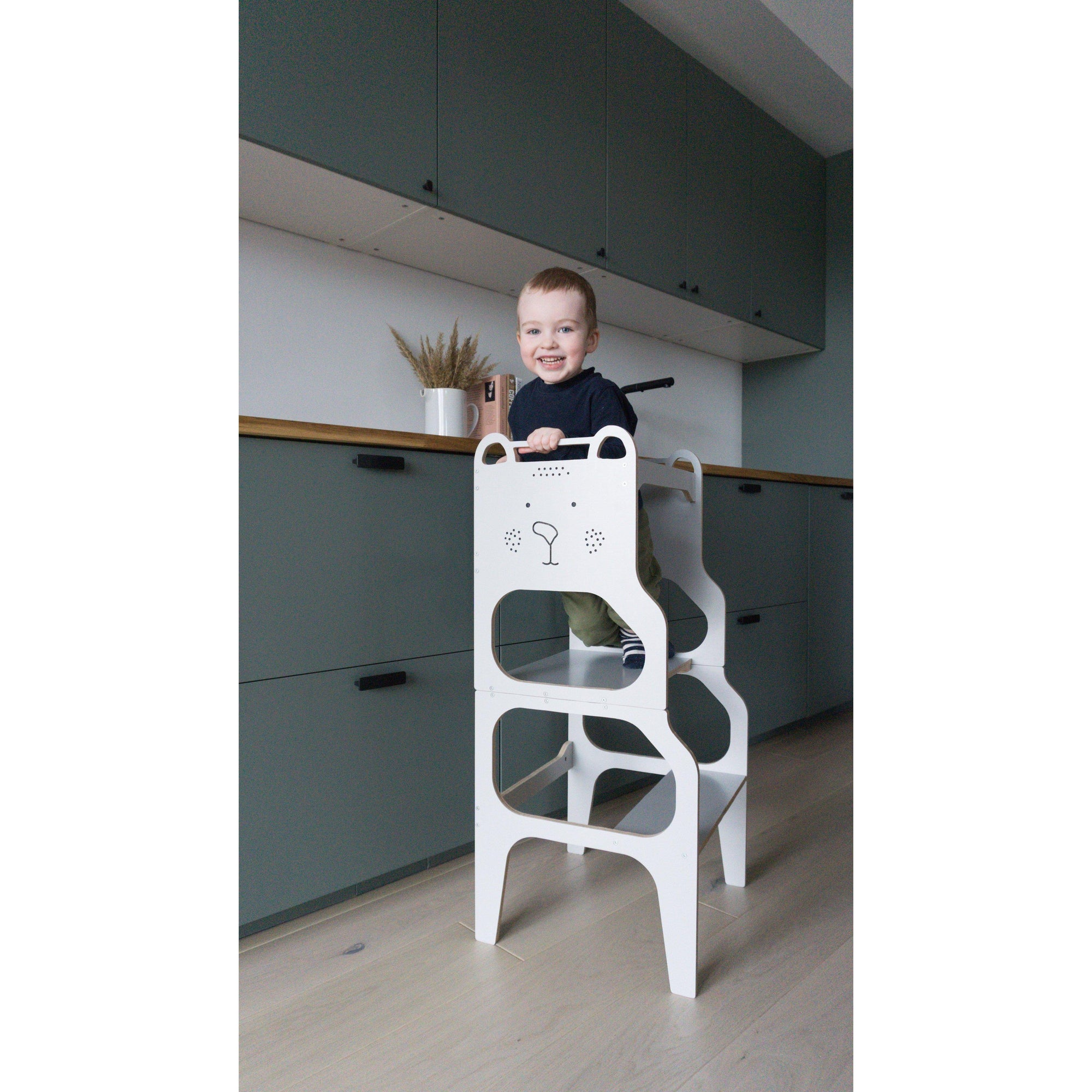 Rugs by Roo | Lakaluk Wooden Teddy Multi-Function Kids Chair Table Learning Tower-1125