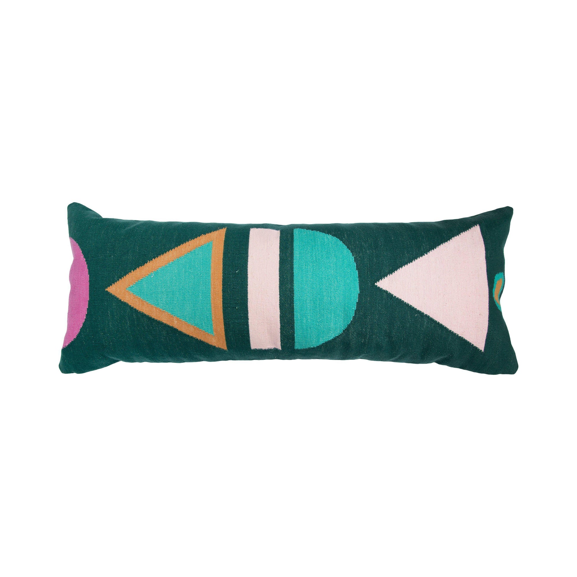 Rugs by Roo | Leah Singh Dana Xl Lumbar Pillow - Emerald-H18DAN01
