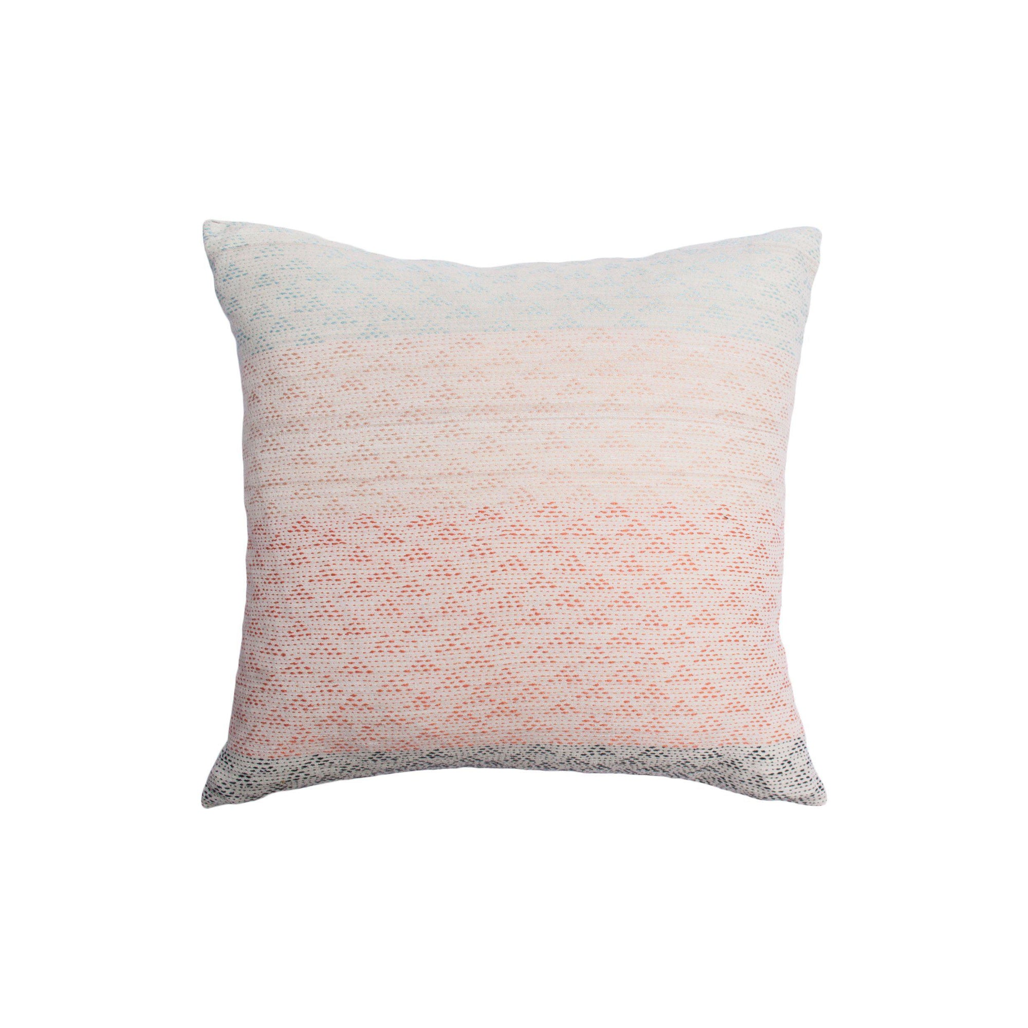 Rugs by Roo | Leah Singh Eva Ivory/Coral Pillow 20X20-H16EVA02