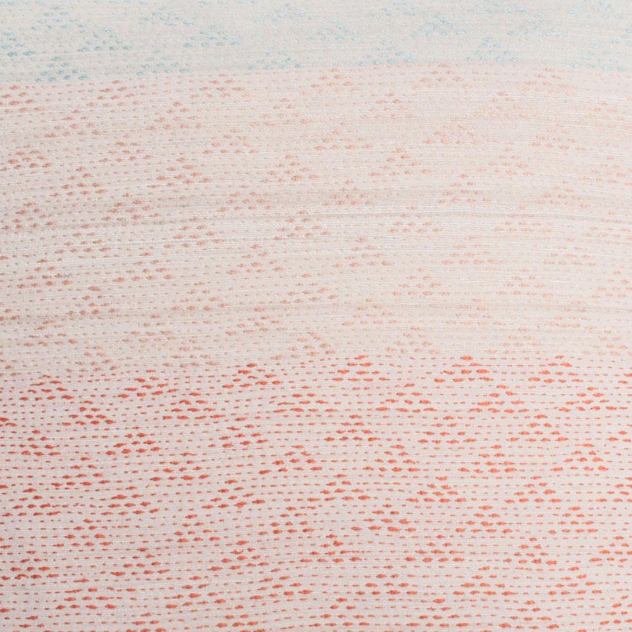 Rugs by Roo | Leah Singh Eva Ivory/Coral Pillow 20X20-H16EVA02