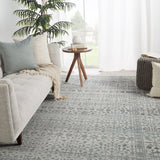 Rugs by Roo | Jaipur Living Arinna Hand-Knotted Tribal Gray Light Blue Area Rug-RUG145659
