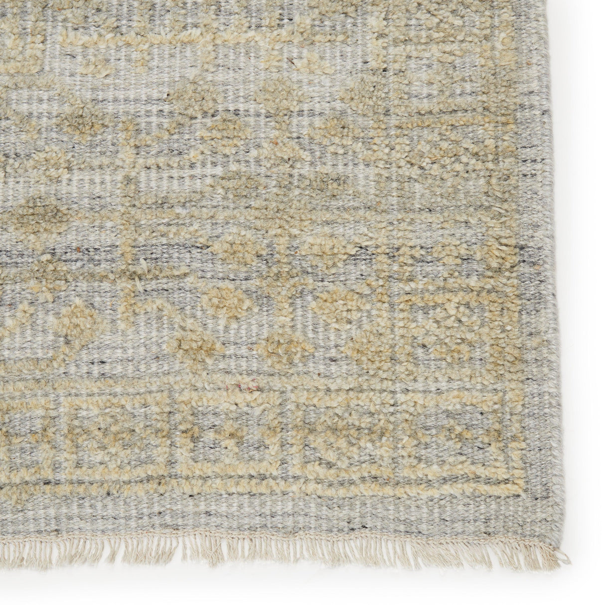 Rugs by Roo | Jaipur Living Arinna Hand-Knotted Tribal Beige Gray Area Rug-RUG145663