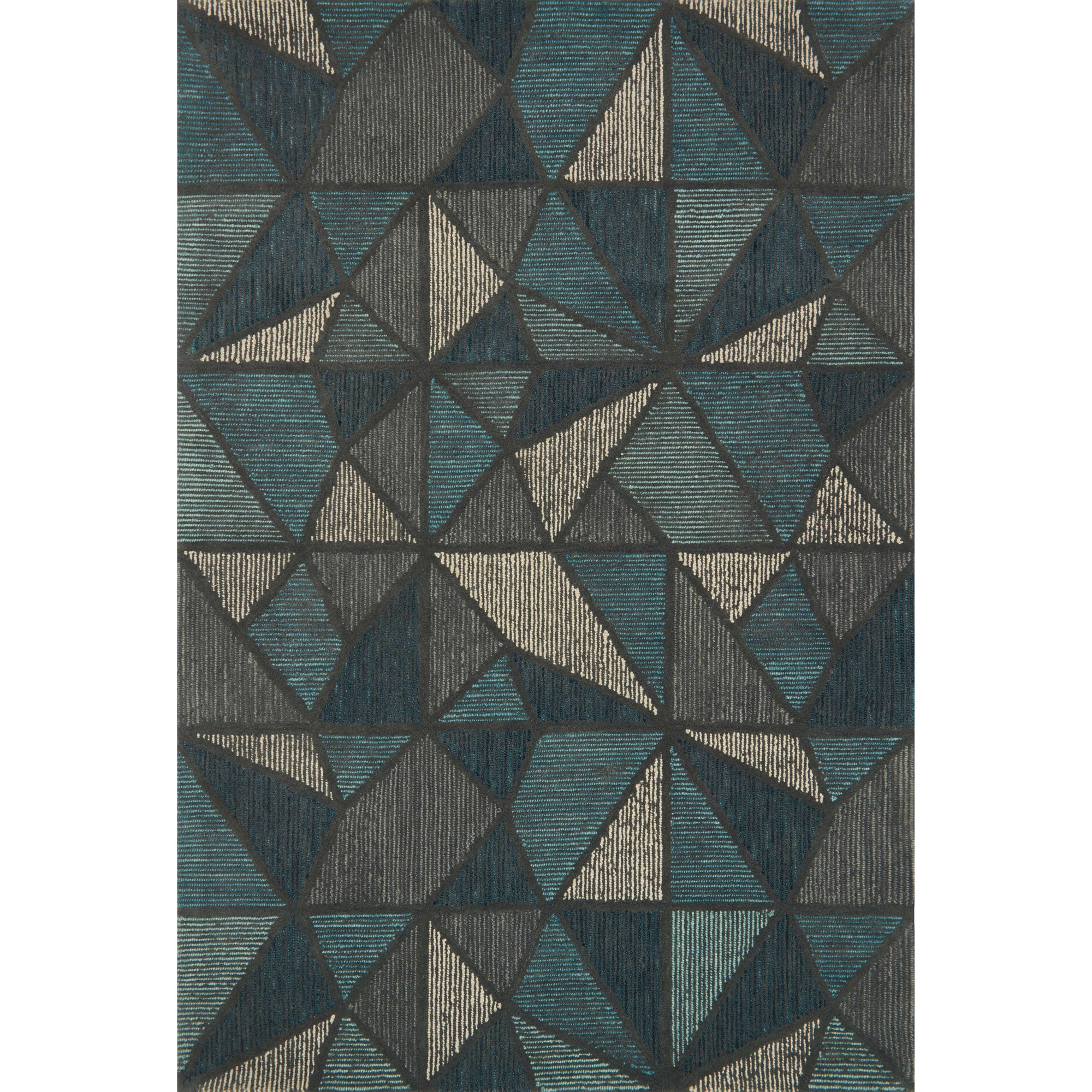 Rugs by Roo Loloi Gemology Teal Grey Area Rug in size 18" x 18" Sample