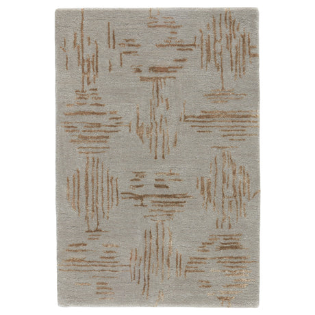 Rugs by Roo | Jaipur Living Banister Handmade Geometric Gray Gold Area Rug-RUG139332