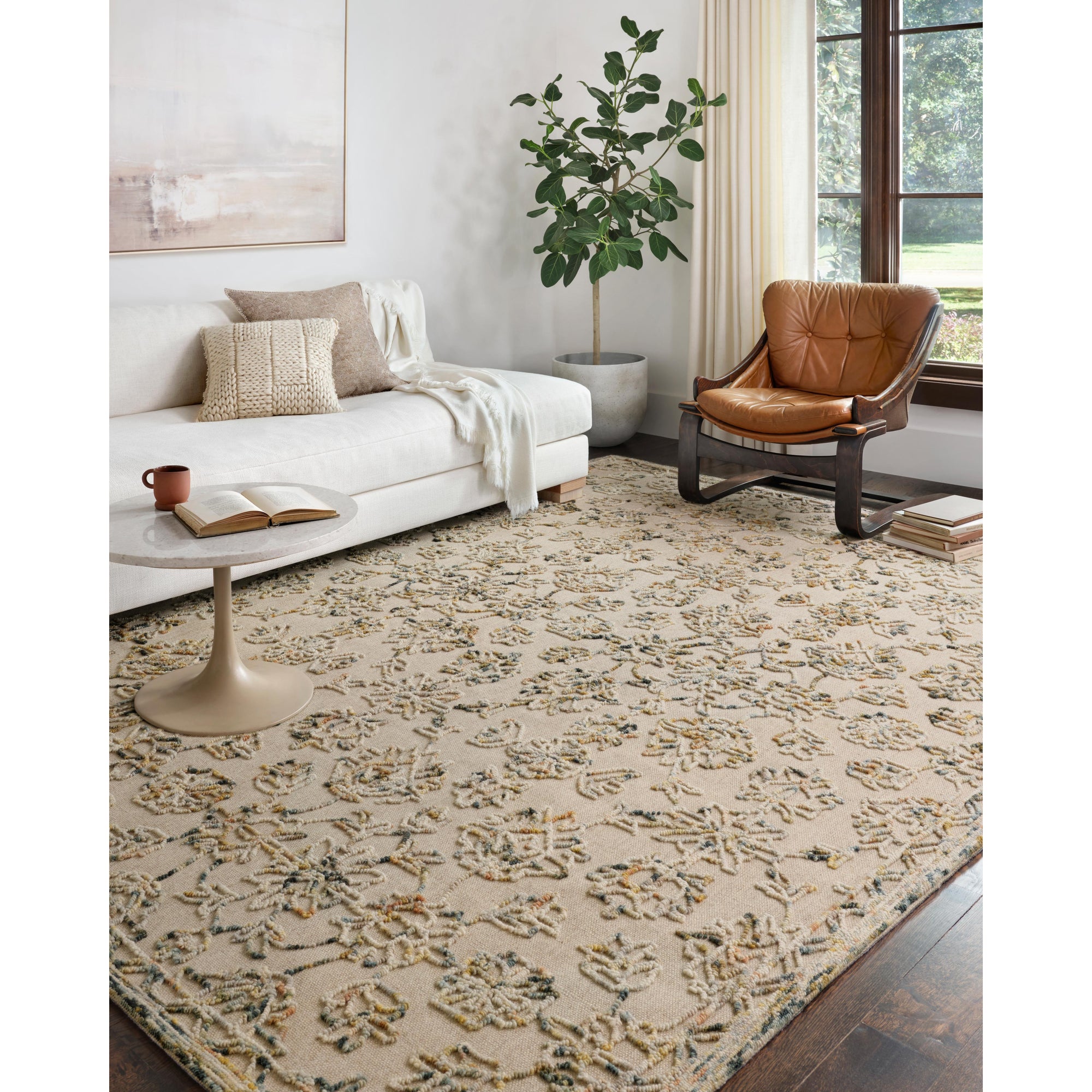 Rugs by Roo Loloi Halle Lagoon Multi Area Rug in size 18" x 18" Sample