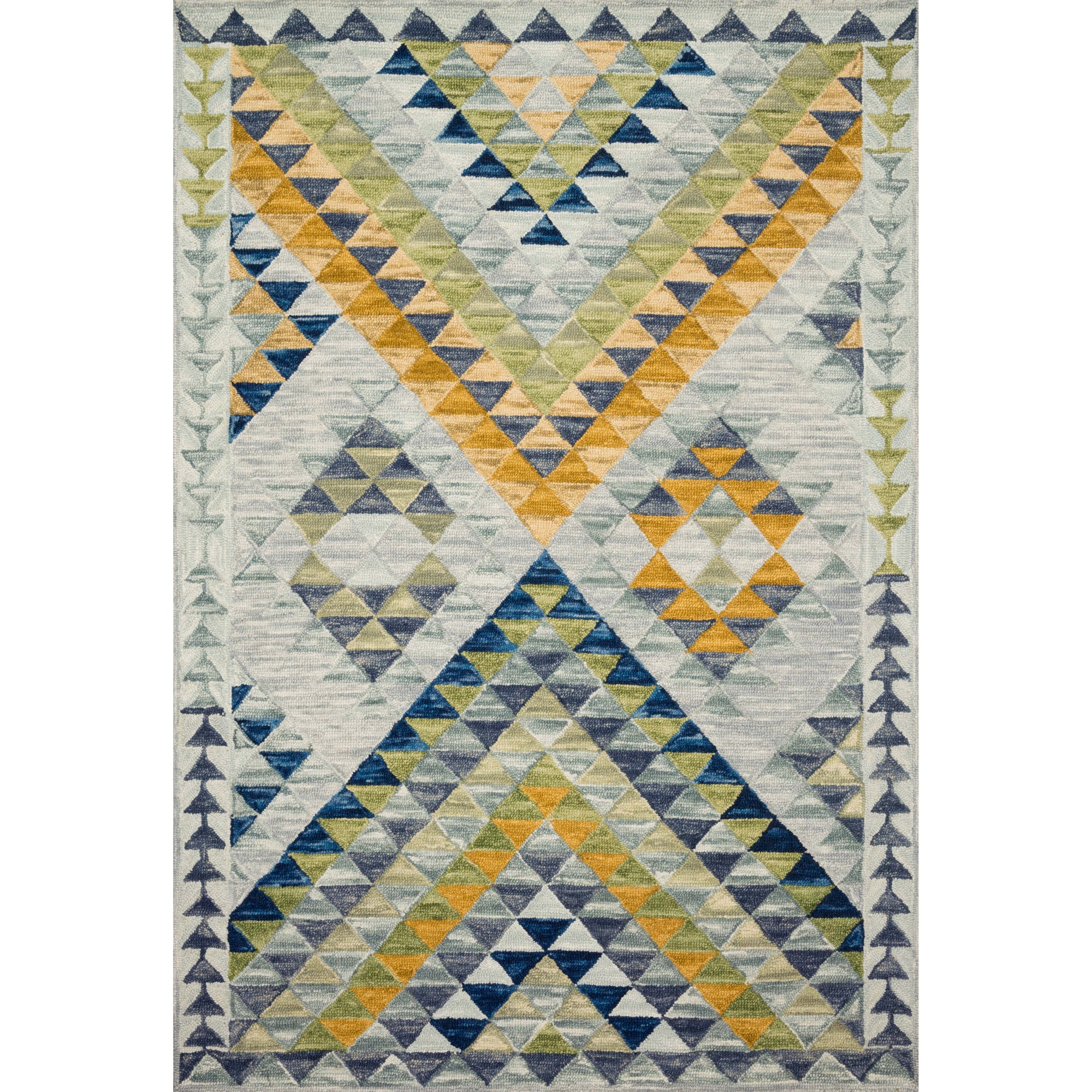 Rugs by Roo Loloi Hallu Spa Gold Area Rug in size 18" x 18" Sample