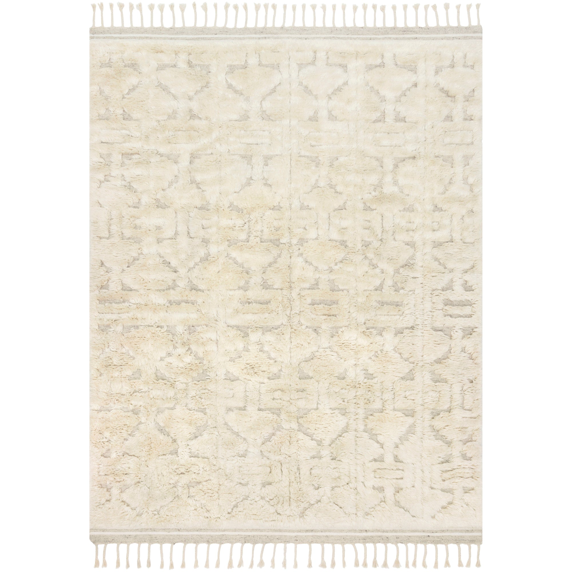 Rugs by Roo Loloi Hygge Oatmeal Ivory Area Rug in size 18" x 18" Sample