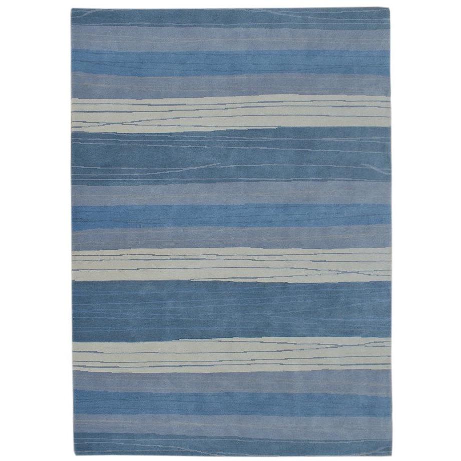 Rugs by Roo | Organic Weave High Tide Blue Wool Handknotted Rug-OW-HITBLU-0508