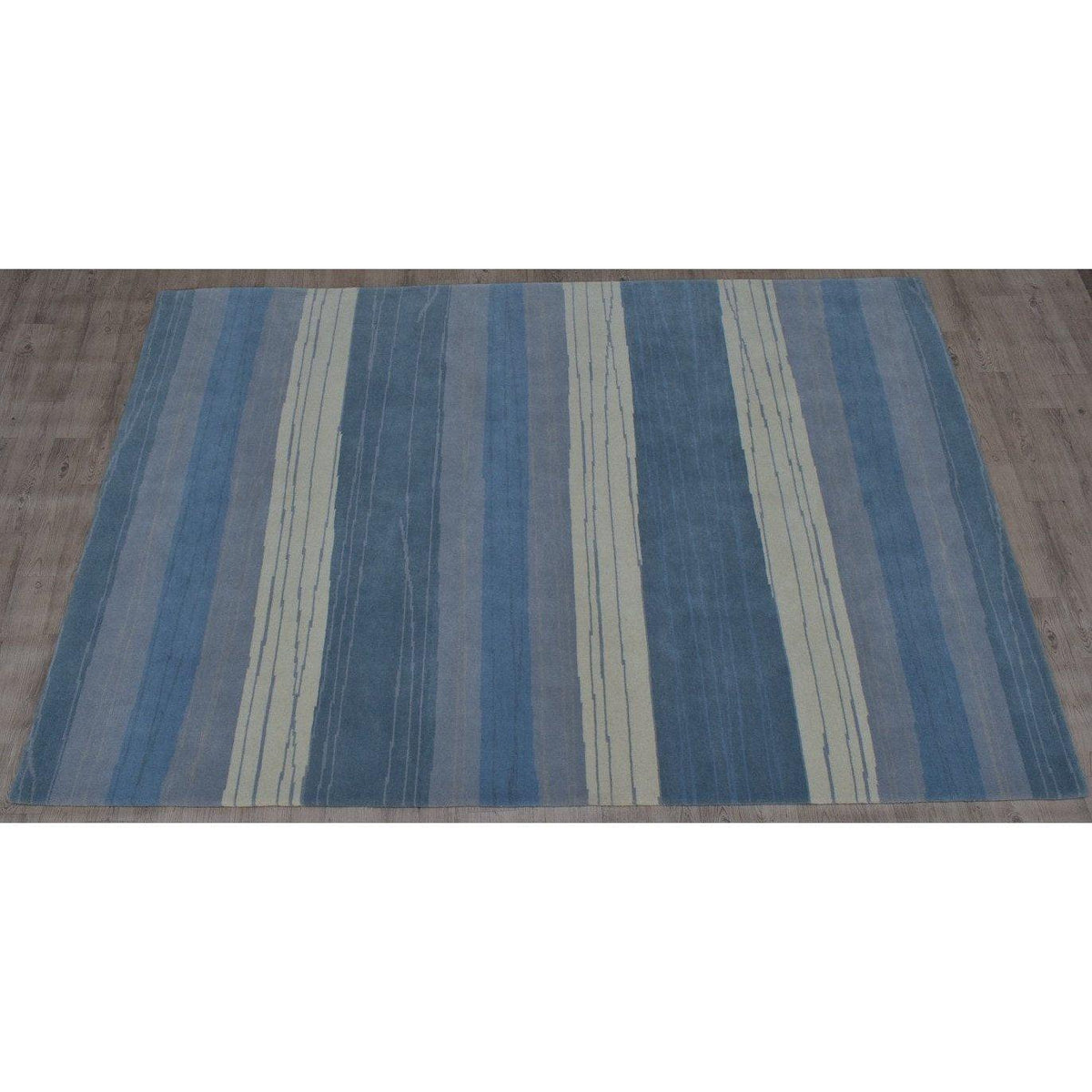 Rugs by Roo | Organic Weave High Tide Blue Wool Handknotted Rug-OW-HITBLU-0508