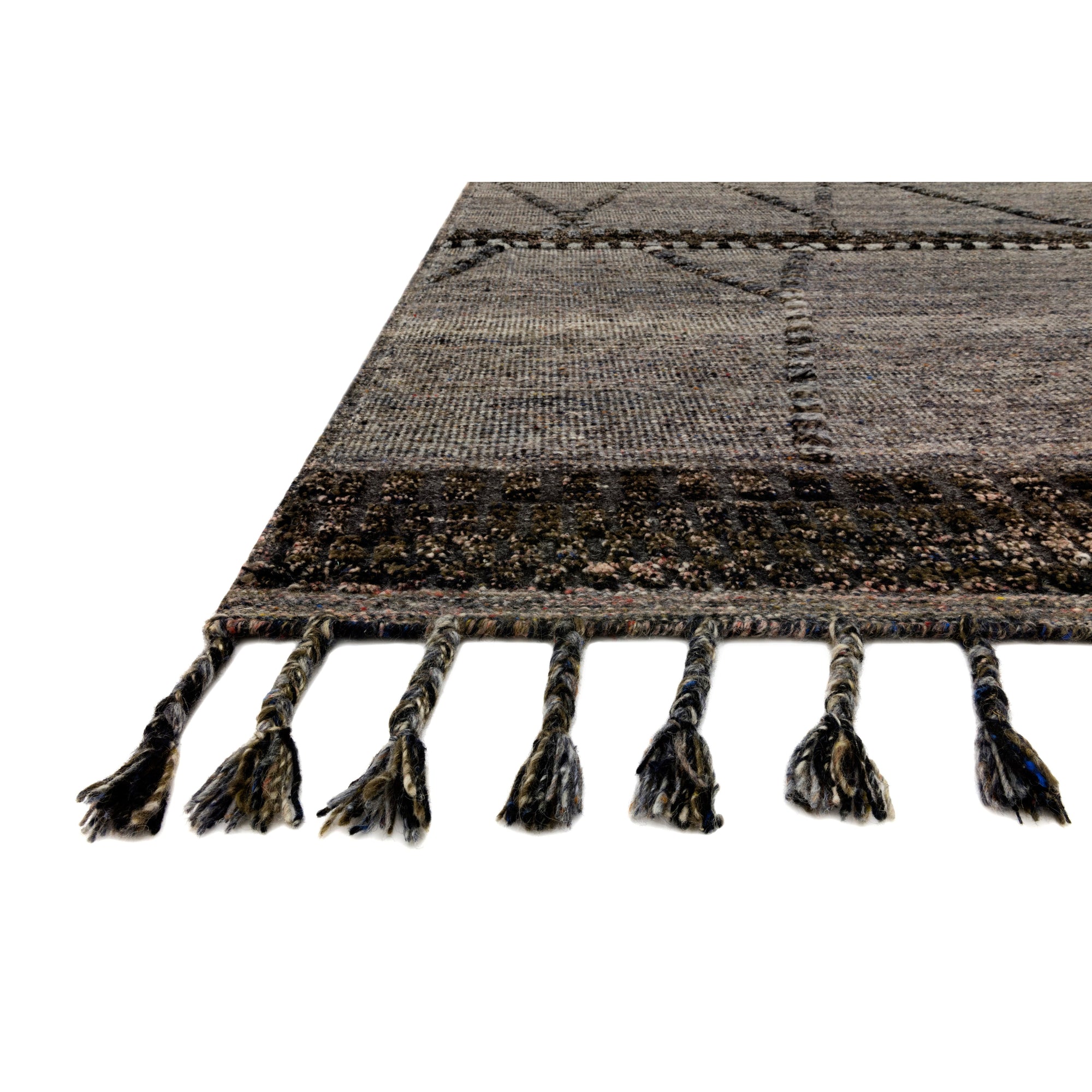 Rugs by Roo Loloi Iman Grey Multi Area Rug in size 18" x 18" Sample
