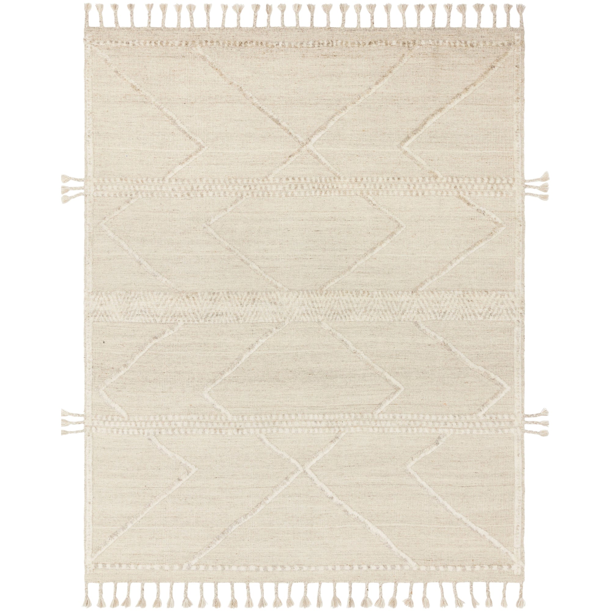 Rugs by Roo Loloi Iman Beige Ivory Area Rug in size 18" x 18" Sample