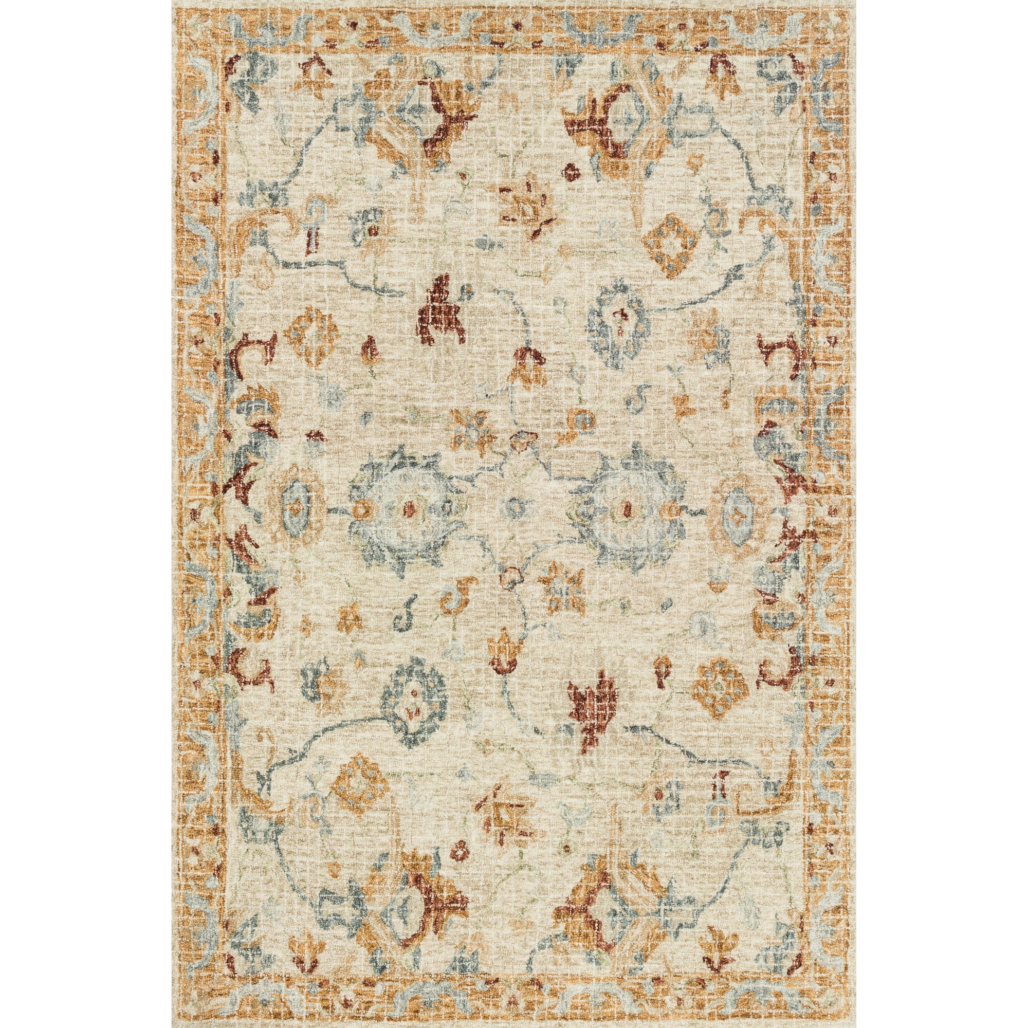 Rugs by Roo Loloi Julian Ivory Multi Area Rug in size 18" x 18" Sample