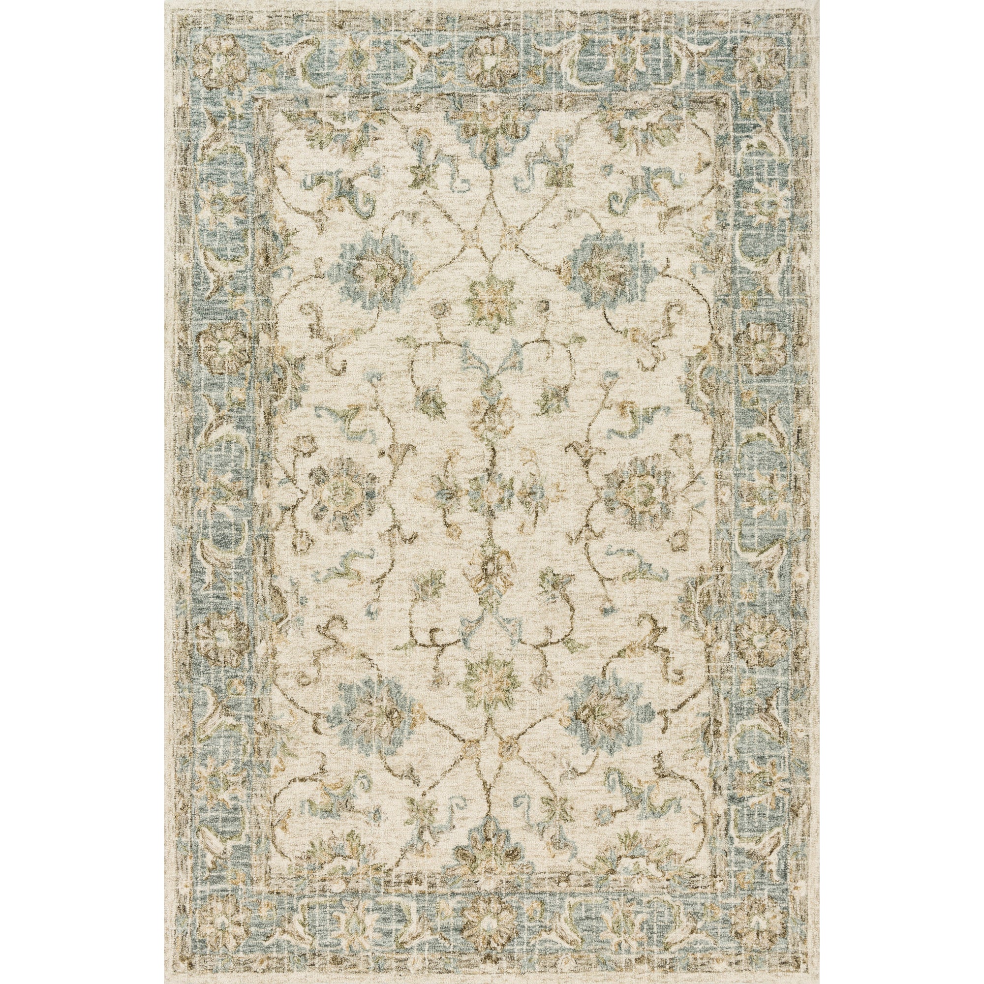 Rugs by Roo Loloi Julian Ivory Spa Area Rug in size 18" x 18" Sample