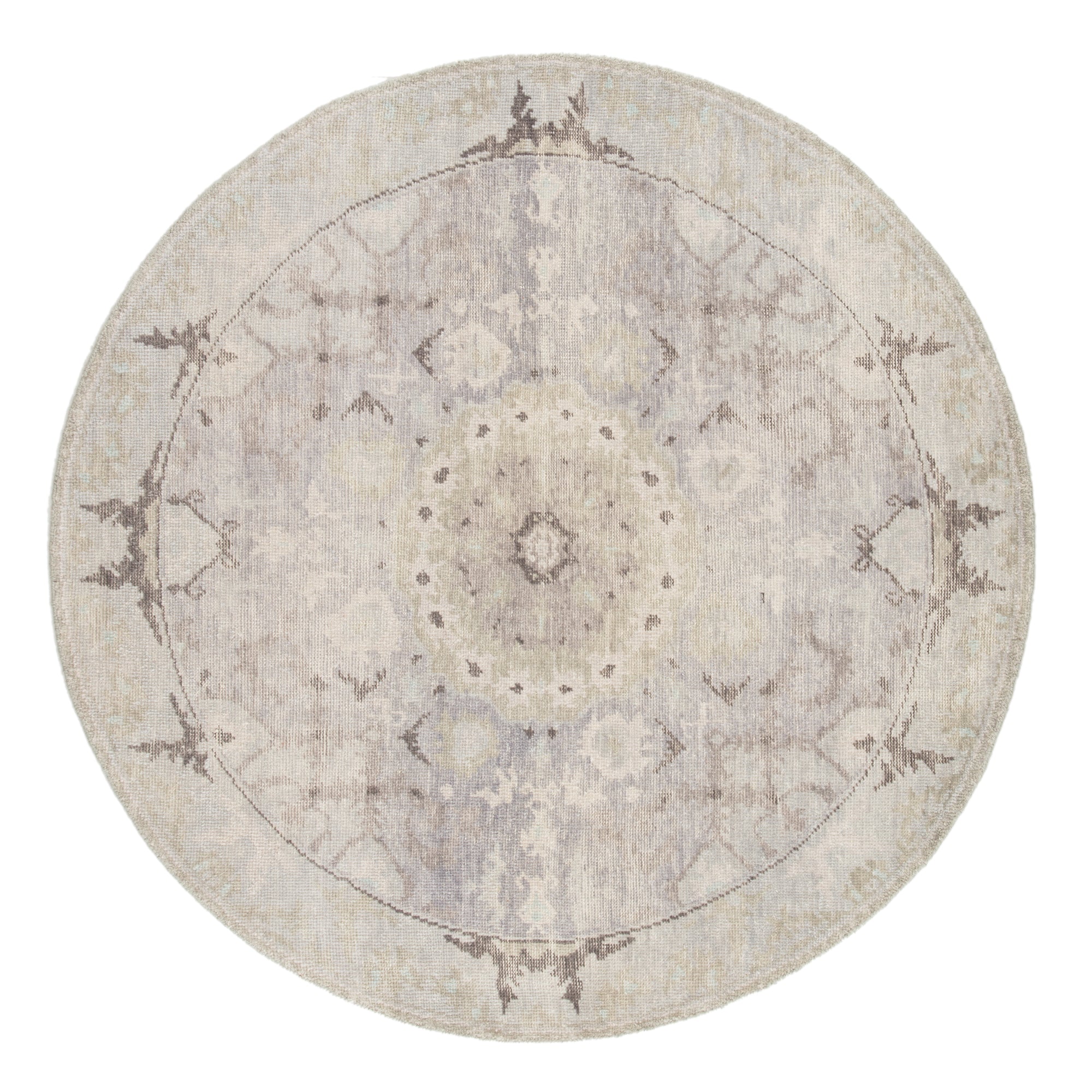 Rugs by Roo | Jaipur Living Modify Hand-Knotted Medallion Gray Blue Area Rug-RUG142733