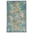 Rugs by Roo | Jaipur Living Modify Hand-Knotted Medallion Teal Olive Area Rug-RUG130212