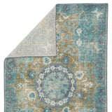 Rugs by Roo | Jaipur Living Modify Hand-Knotted Medallion Teal Olive Area Rug-RUG130212