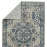 Rugs by Roo | Jaipur Living Modify Hand-Knotted Medallion Blue Light Gray Area Rug-RUG130203