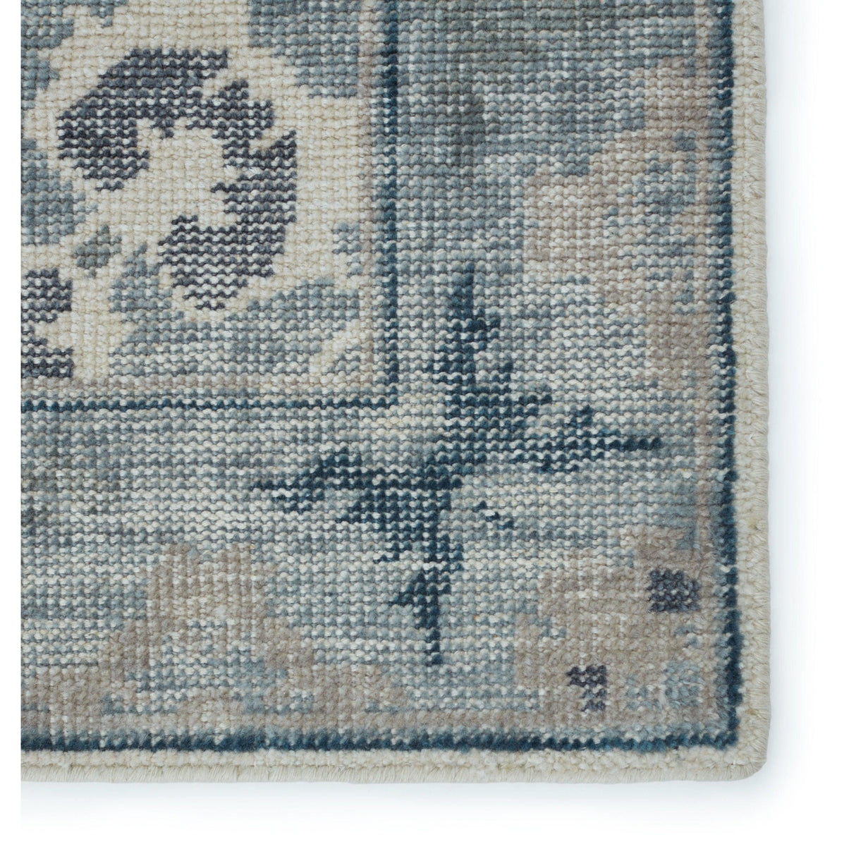 Rugs by Roo | Jaipur Living Modify Hand-Knotted Medallion Blue Light Gray Area Rug-RUG130203