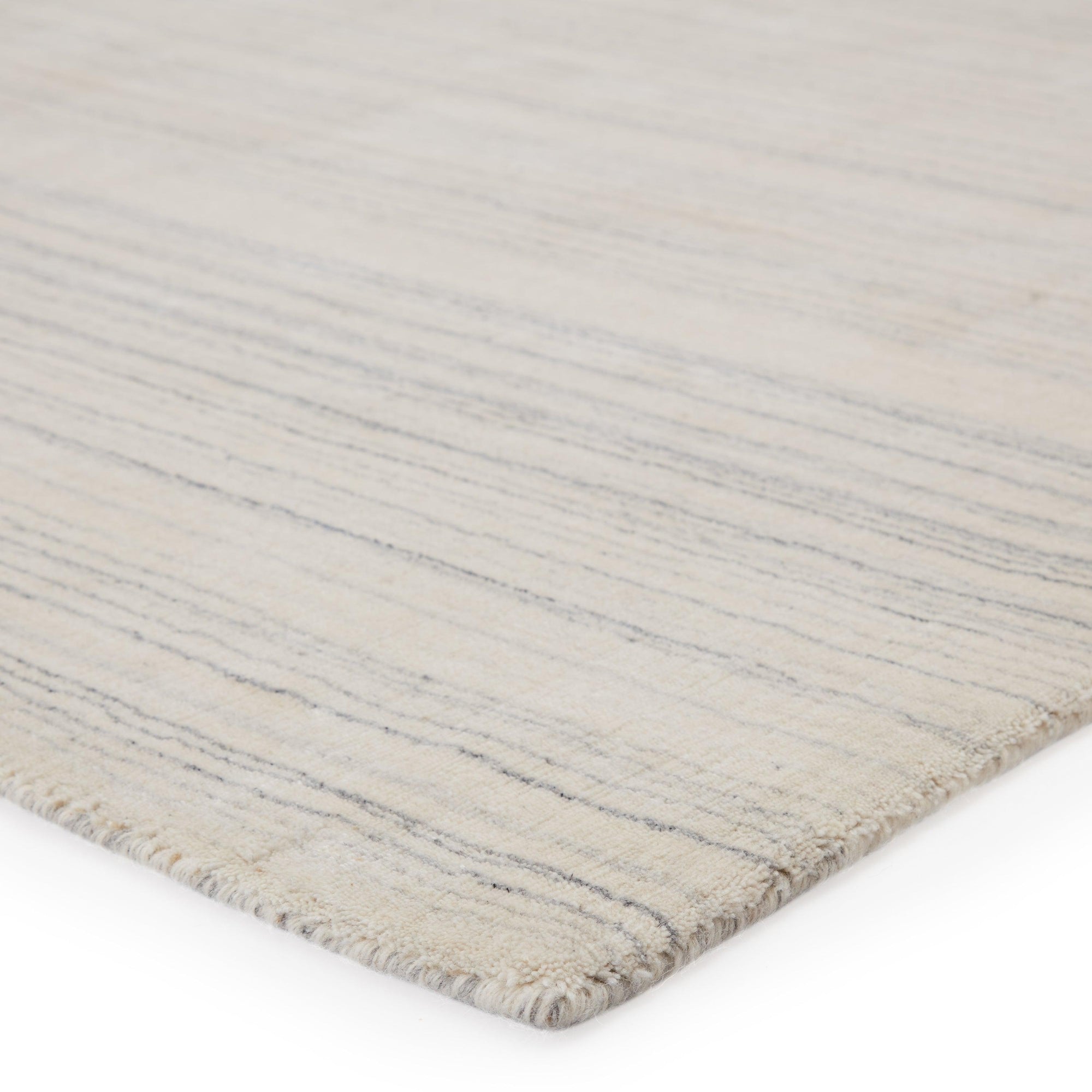 Rugs by Roo | Jaipur Living Oplyse Handmade Striped White Gray Area Rug-RUG135994