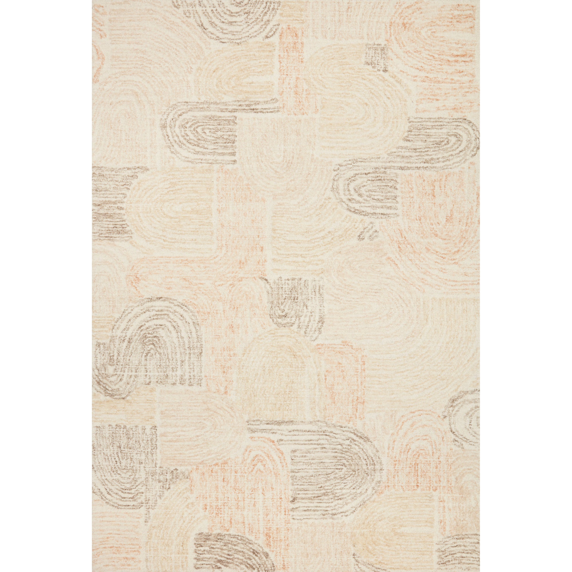 Rugs by Roo Loloi Milo Peach Pebble Area Rug in size 18" x 18" Sample