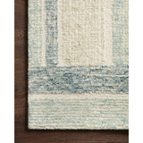 Rugs by Roo Loloi Milo Aqua Denim Area Rug in size 2' 6" x 7' 6"