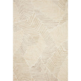 Rugs by Roo Loloi Milo Olive Natural Area Rug in size 18" x 18" Sample