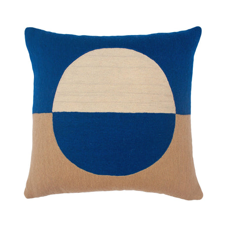 Rugs by Roo | Leah Singh Marianne Circle Pillow - Blue-H17MAE08