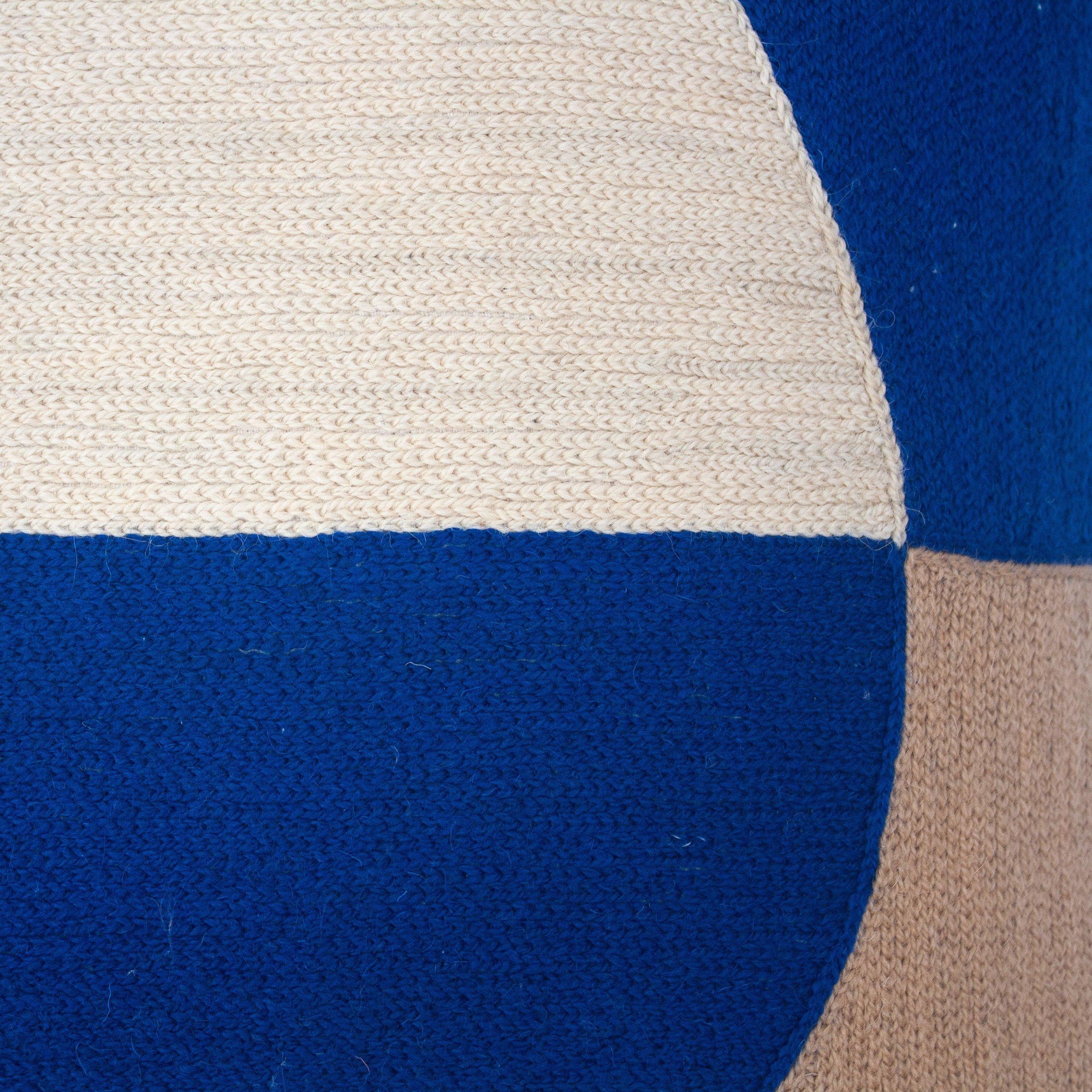 Rugs by Roo | Leah Singh Marianne Circle Pillow - Blue-H17MAE08