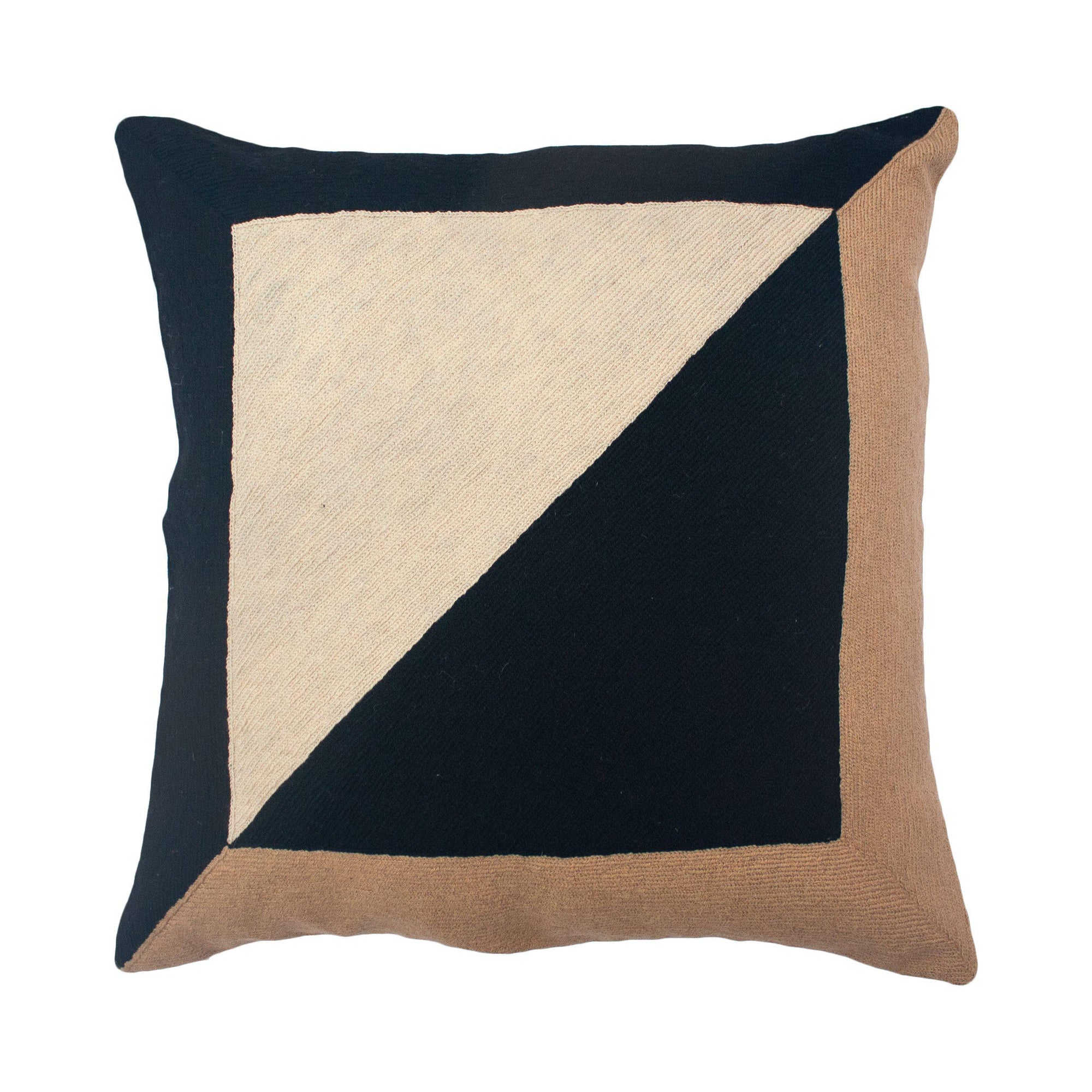 Rugs by Roo | Leah Singh Marianne Square Pillow - Black-H17MAE09