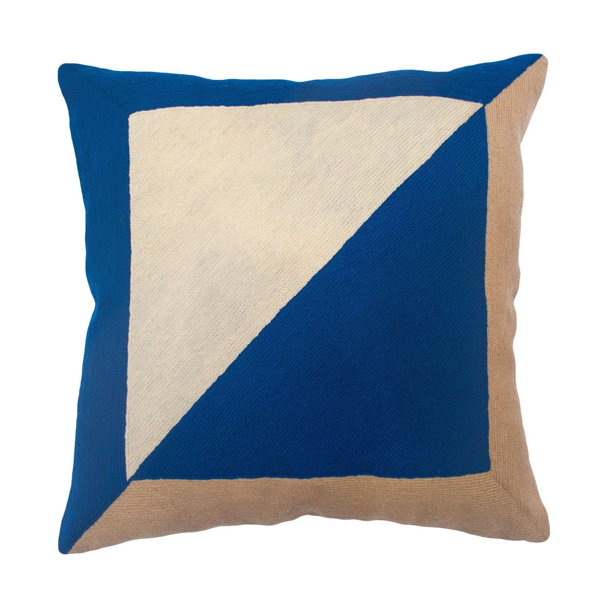 Rugs by Roo | Leah Singh Marianne Square Pillow - Blue-H17MAE10