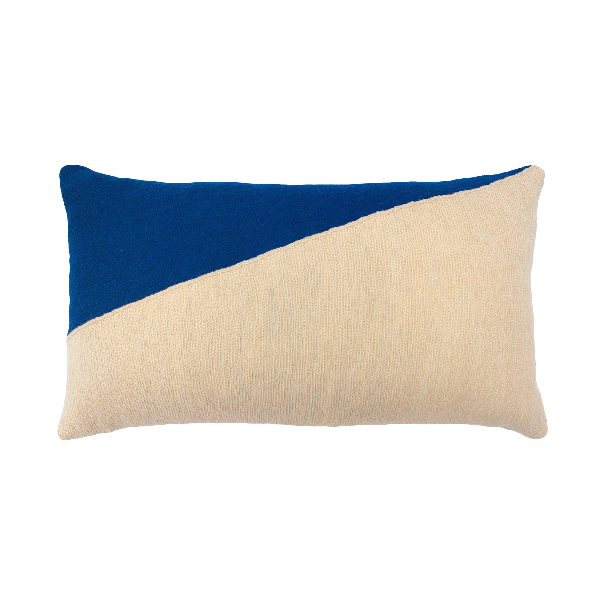 Rugs by Roo | Leah Singh Marianne Triangle Pillow - Blue-H17MAE02