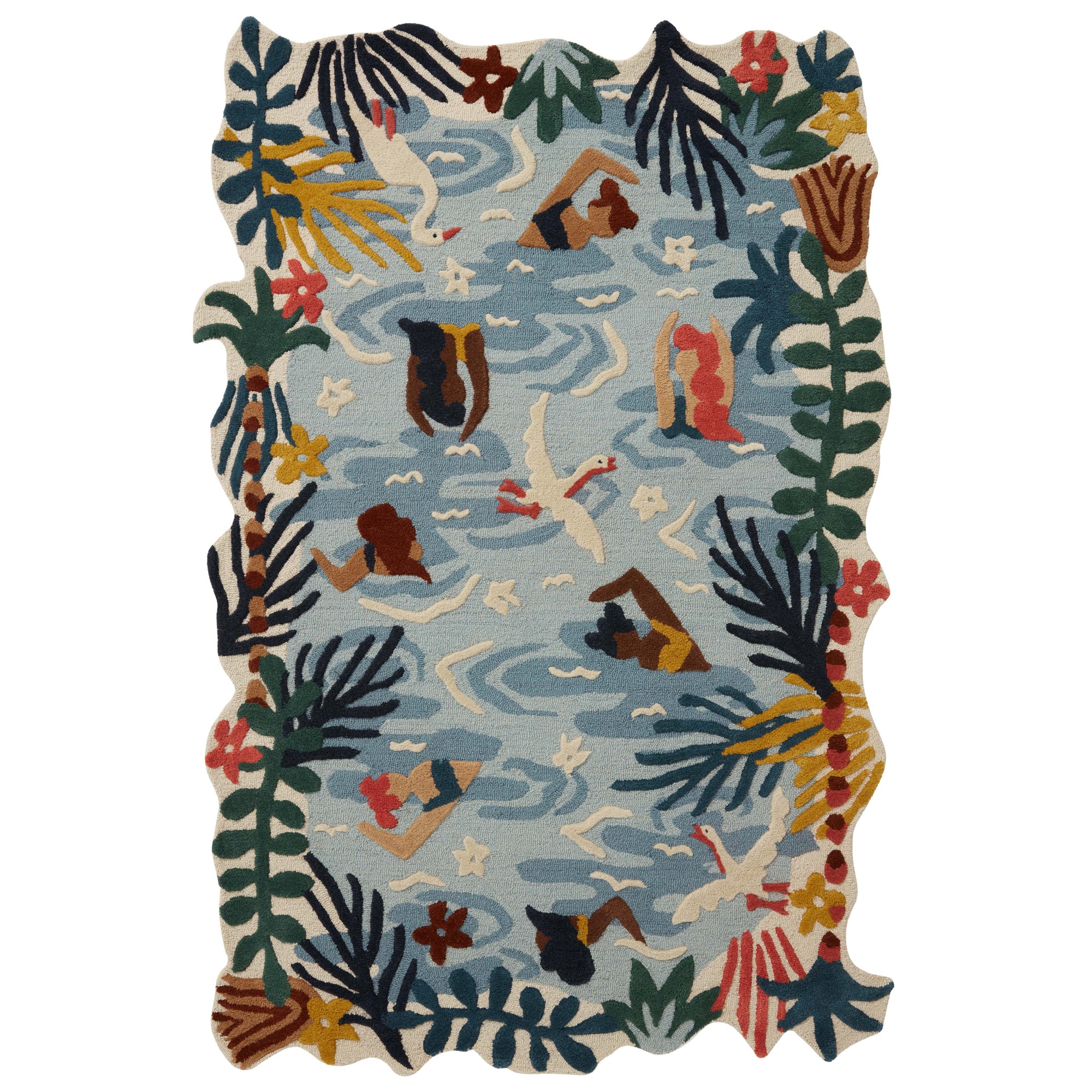 Rugs by Roo |  Loloi Optimism Ocean Multi Area Rug 18" x 18" Sample