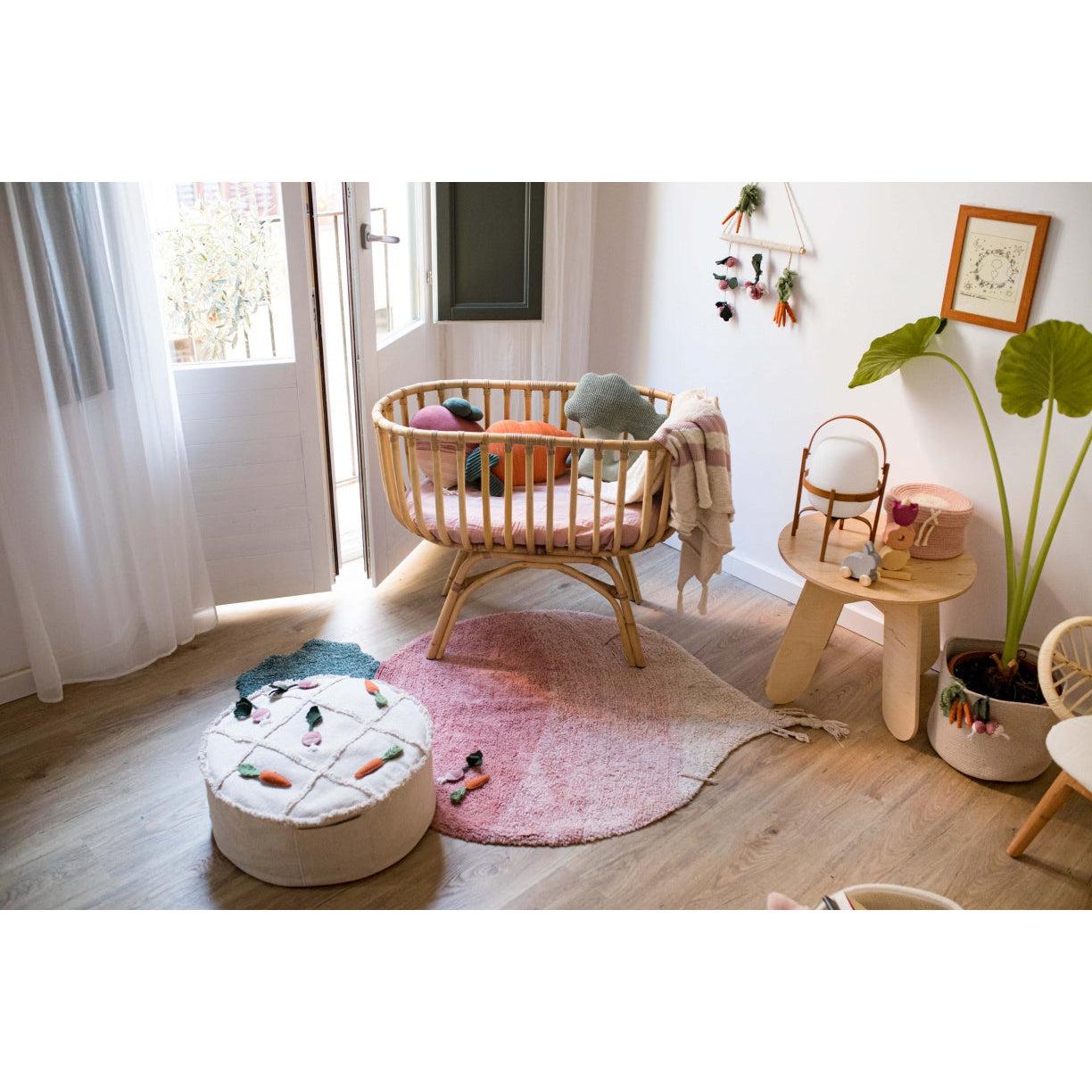 Rugs by Roo | Lorena Canals Oli & Carol Tic-Tac-Toe Pouf-P-TICTAC