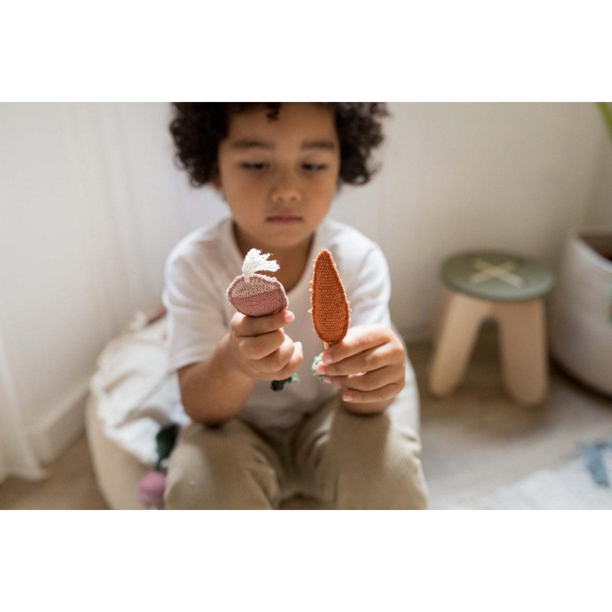 Rugs by Roo | Lorena Canals Oli & Carol Tic-Tac-Toe Pouf-P-TICTAC