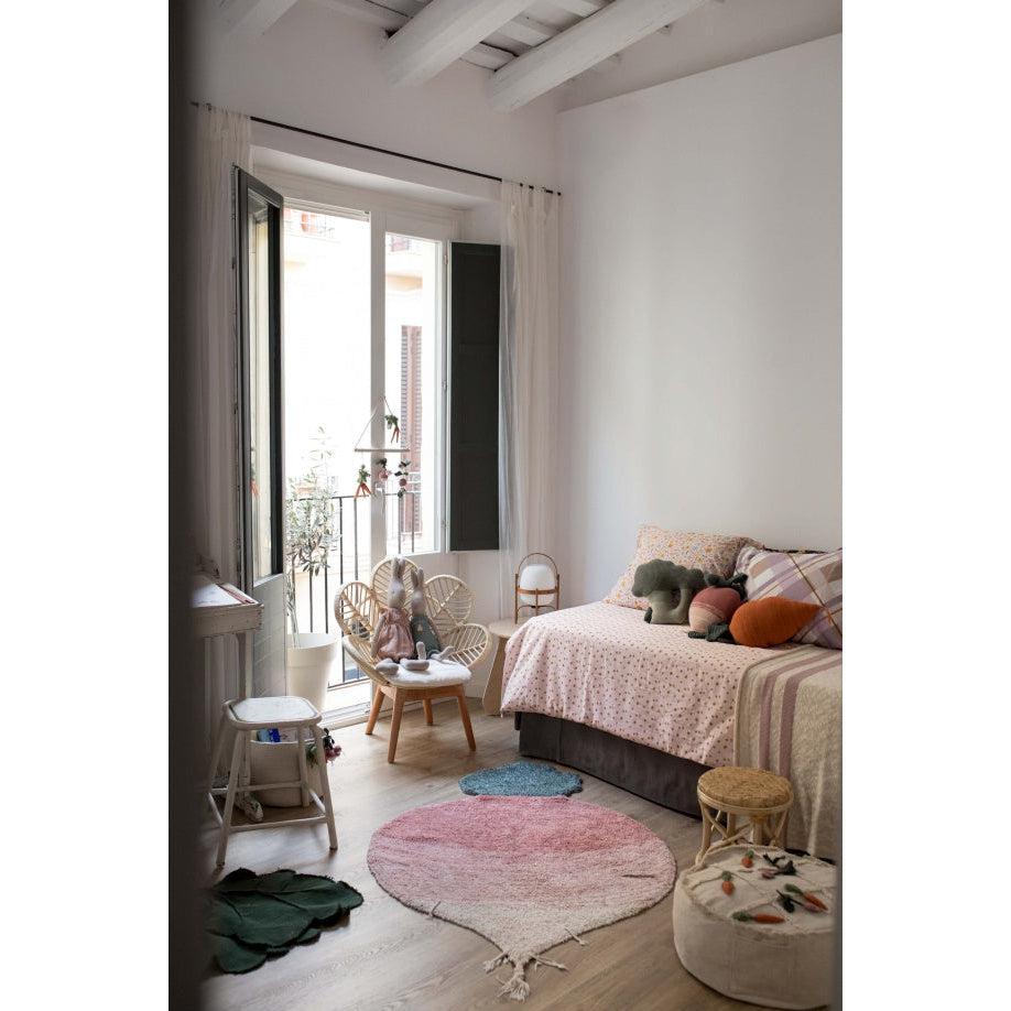 Rugs by Roo | Lorena Canals Oli & Carol Tic-Tac-Toe Pouf-P-TICTAC