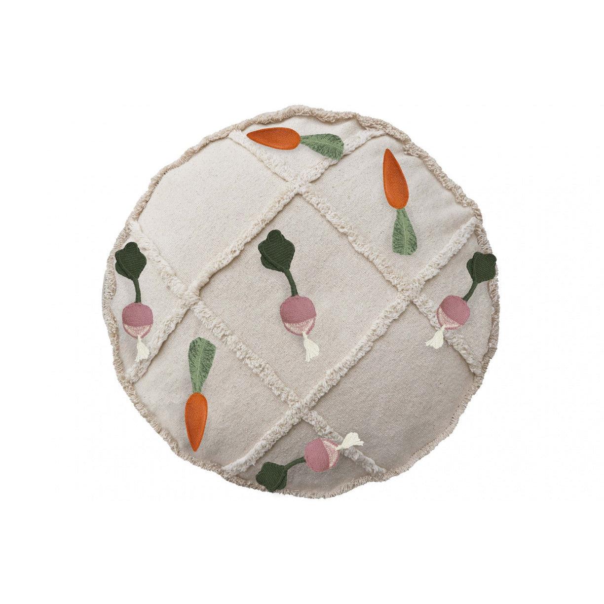 Rugs by Roo | Lorena Canals Oli & Carol Tic-Tac-Toe Pouf-P-TICTAC