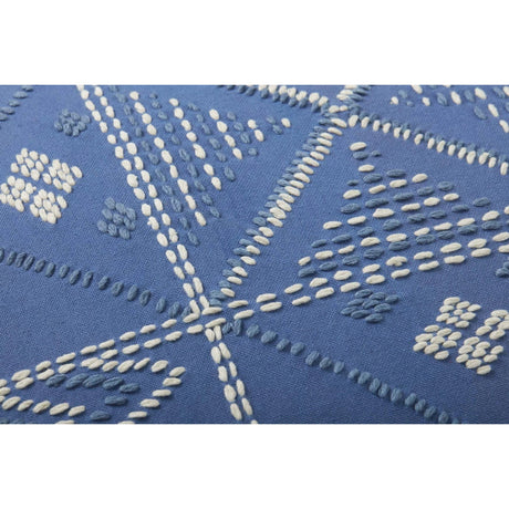 Loloi Blue Ivory Cotton Pillow