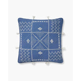 Loloi Blue Ivory Cotton Pillow