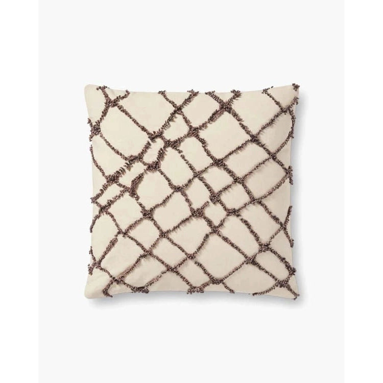 Ivory Black Cotton Pillow