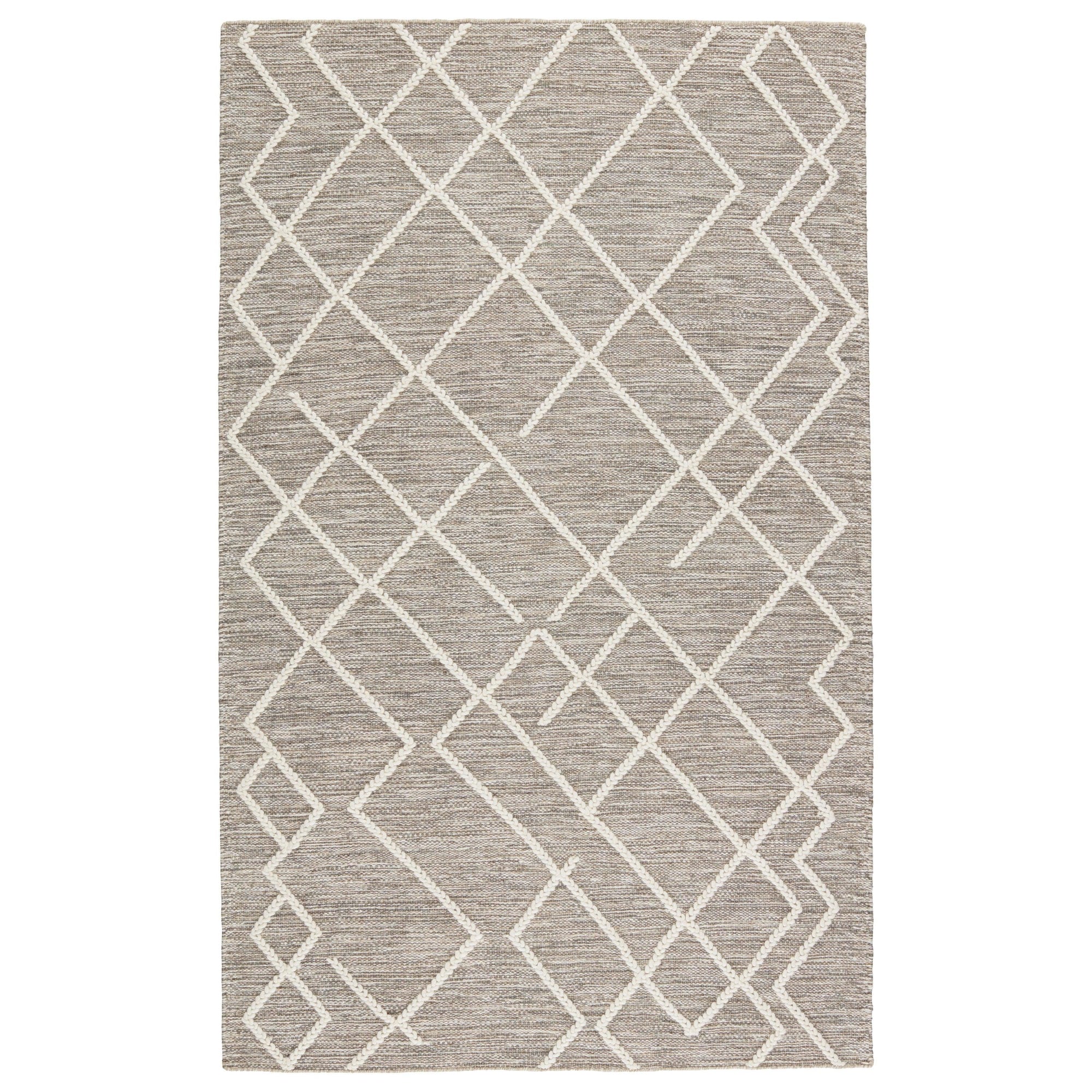 Rugs by Roo | Jaipur Living Moab Natural Geometric Gray Ivory Area Rug-RUG149570