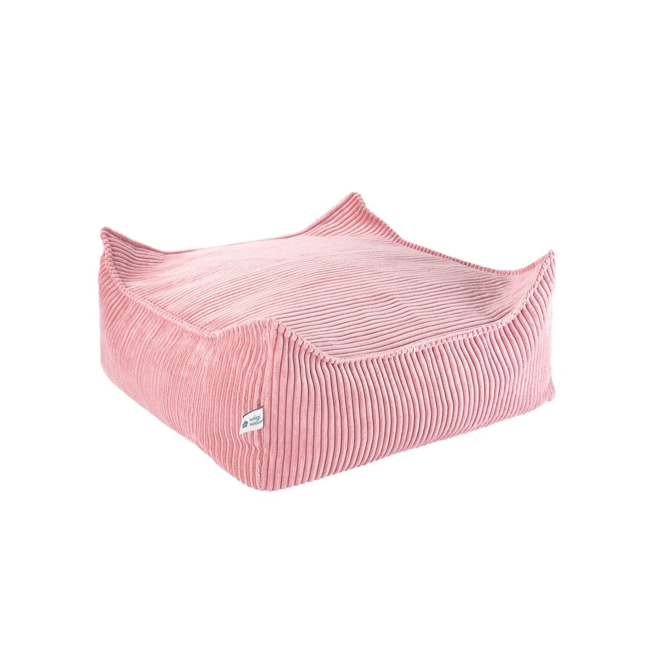 Wigiwama Pink Mousse Square Ottoman at Rugs by Roo