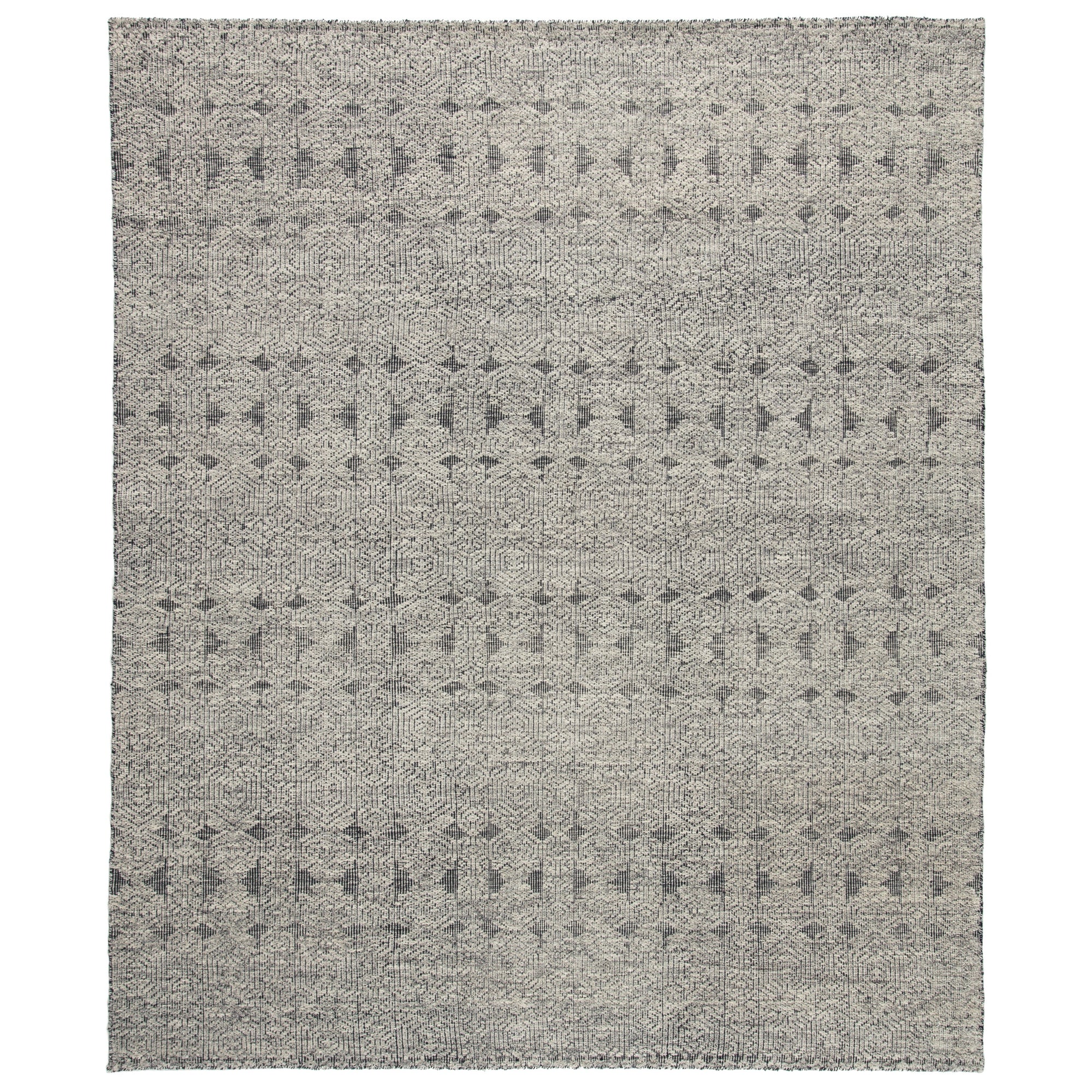 Rugs by Roo | Jaipur Living Abelle Hand-Knotted Tribal Gray Black Area Rug-RUG144750