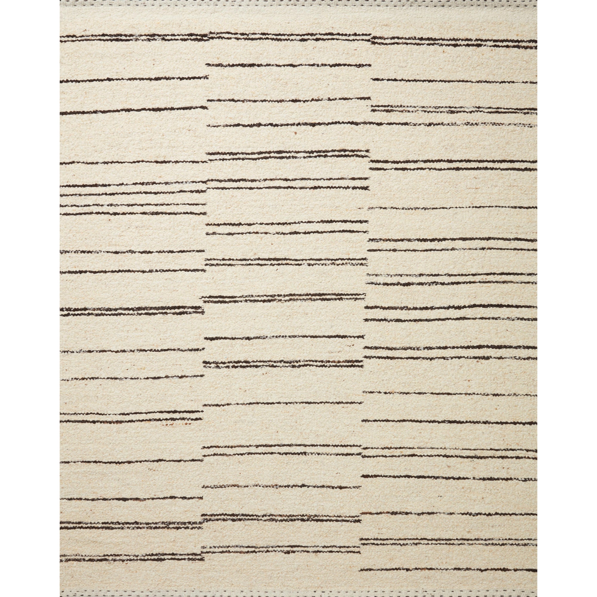Rugs by Roo Loloi Roman Natural Charcoal Area Rug in size 18" x 18" Sample