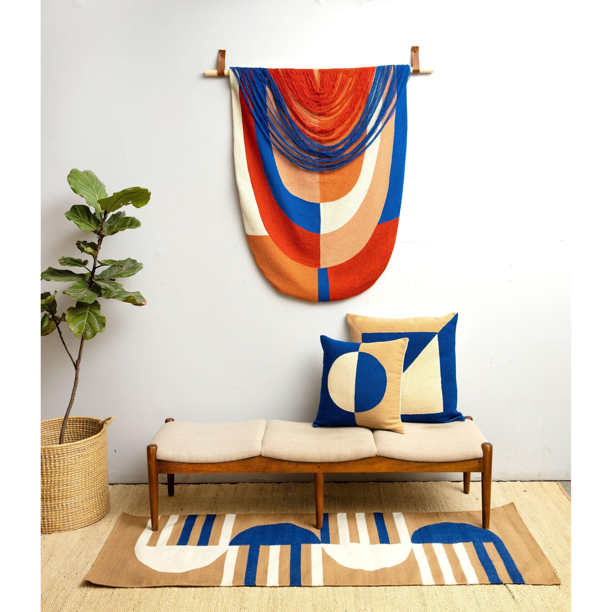 Rugs by Roo | Leah Singh Red+Blue Tapestry-H18TAP02