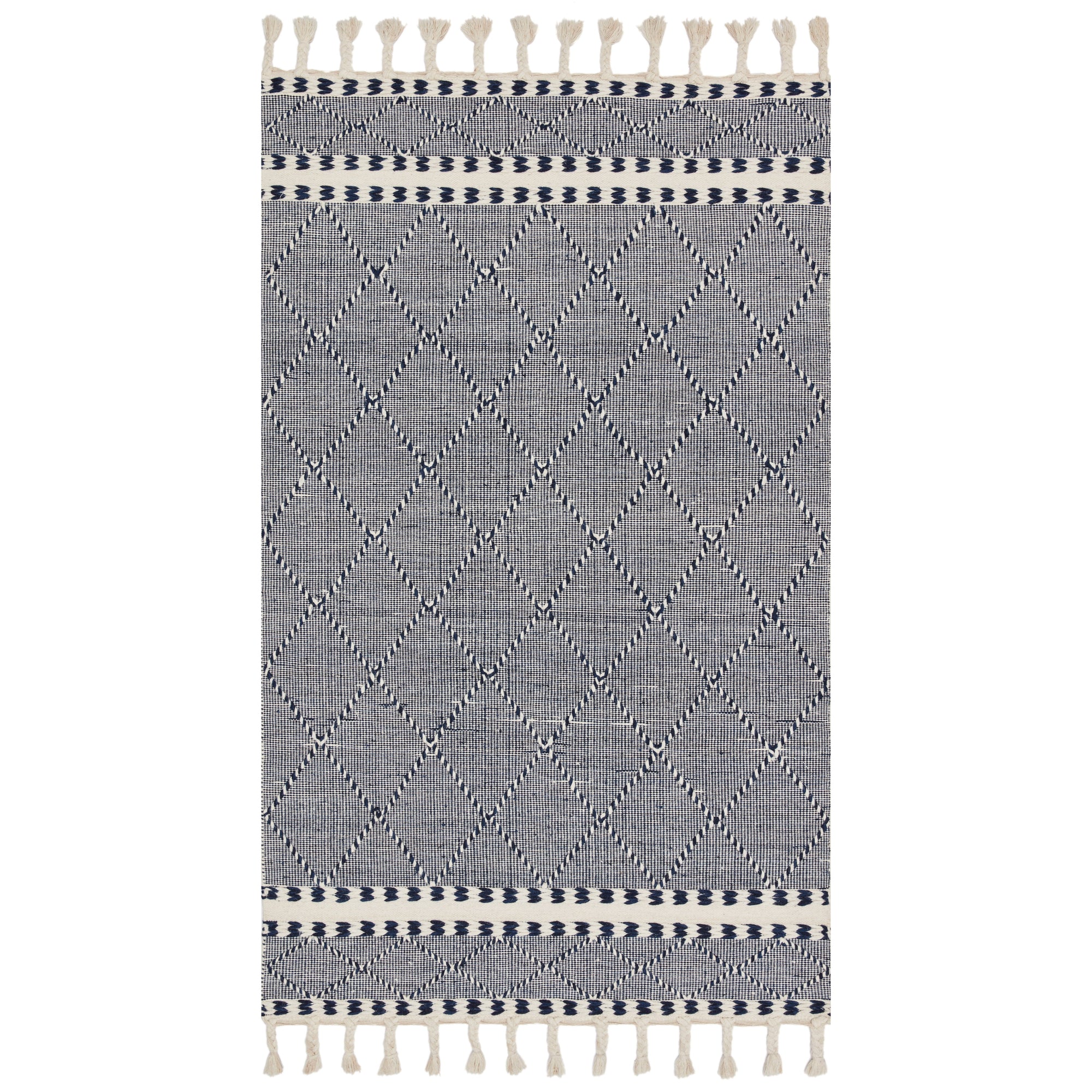 Rugs by Roo Loloi Sawyer Navy Area Rug in size 18" x 18" Sample